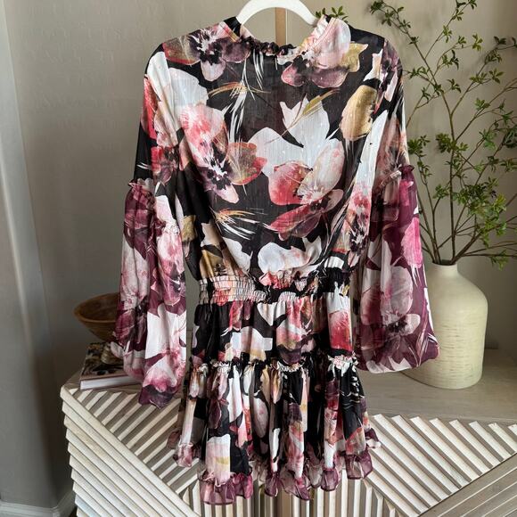 MISA Los Angeles Elisabetta Dress Flora Tropical Mix NWT M - Picture 8 of 9